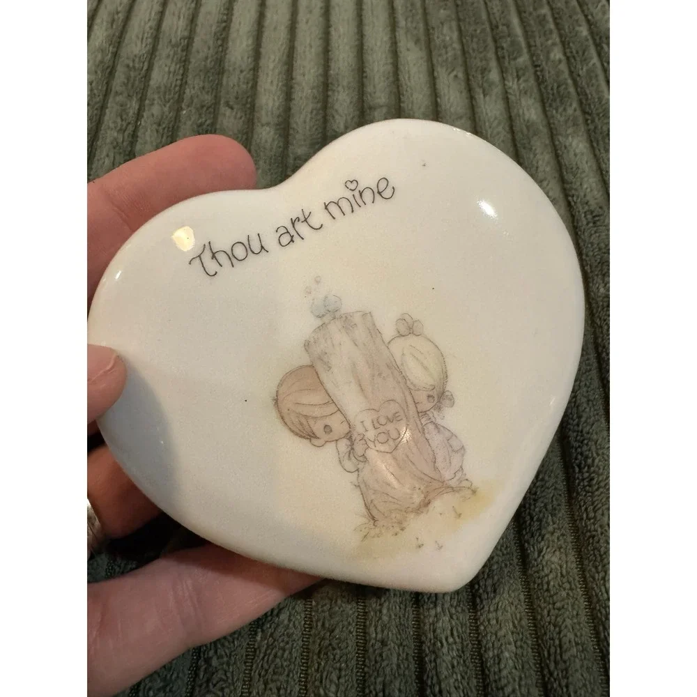 Precious Moments heart shaped